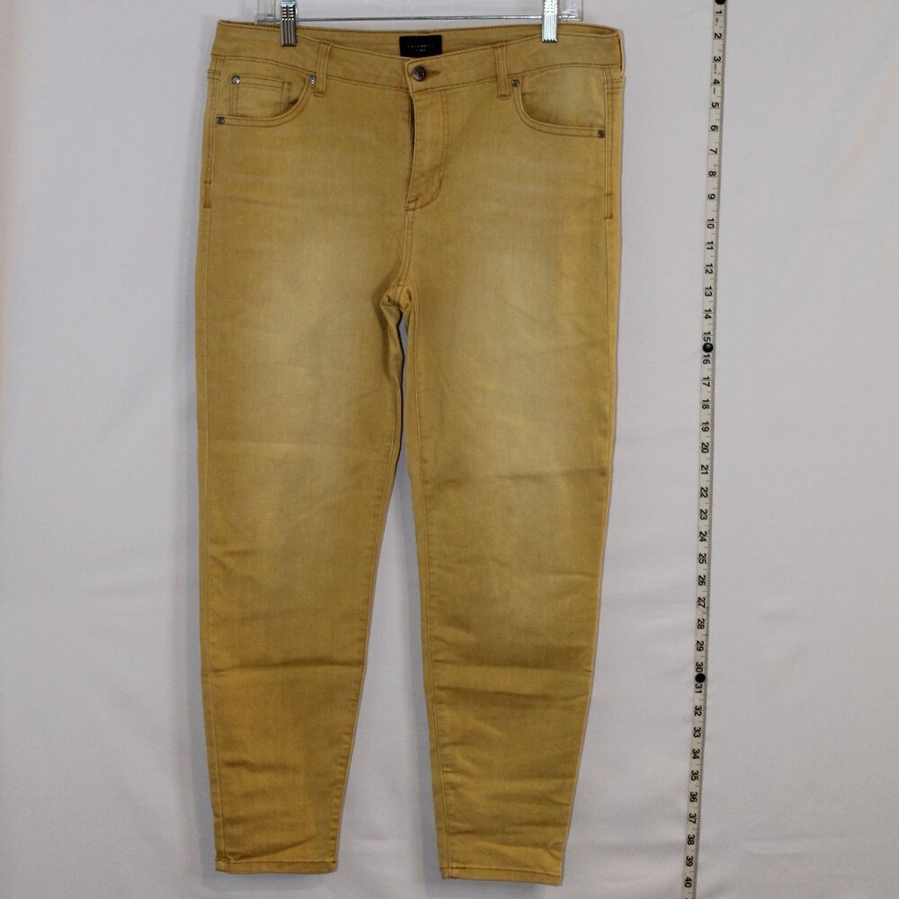 Celebrity Pink Mid-Rise Ankle Skinny mustard yellow/gold-ish skinny‎ jeans 15/32